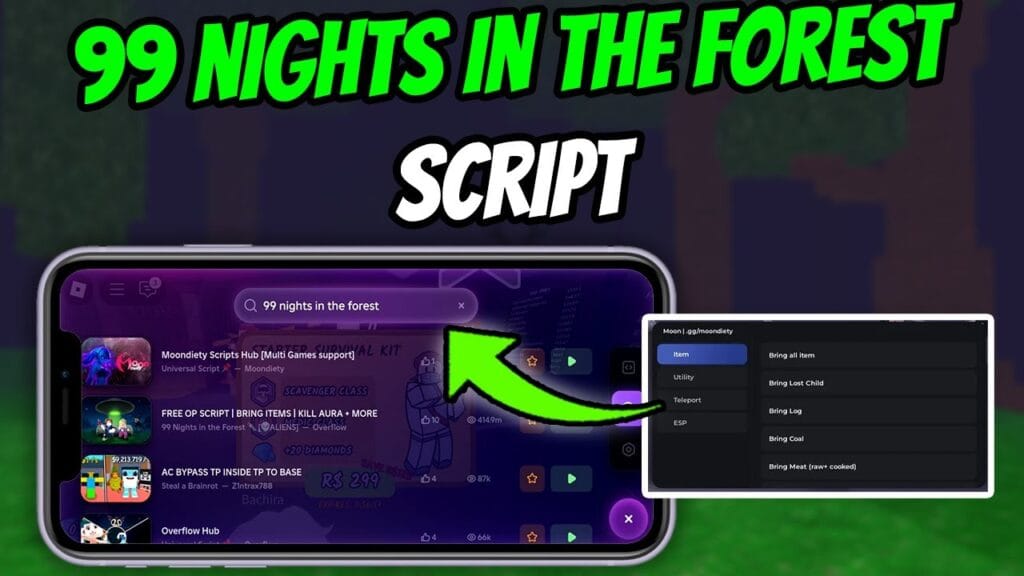99 Nights In The Forest Script